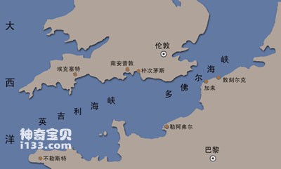 多佛尔海峡和英吉利海峡(银色的航道)