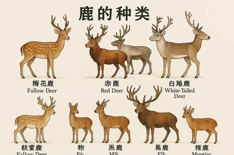 鹿的种类——分类、特征、分布与代表物种