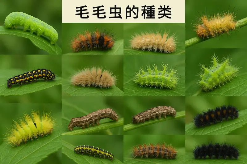 毛毛虫的种类、信息及照片