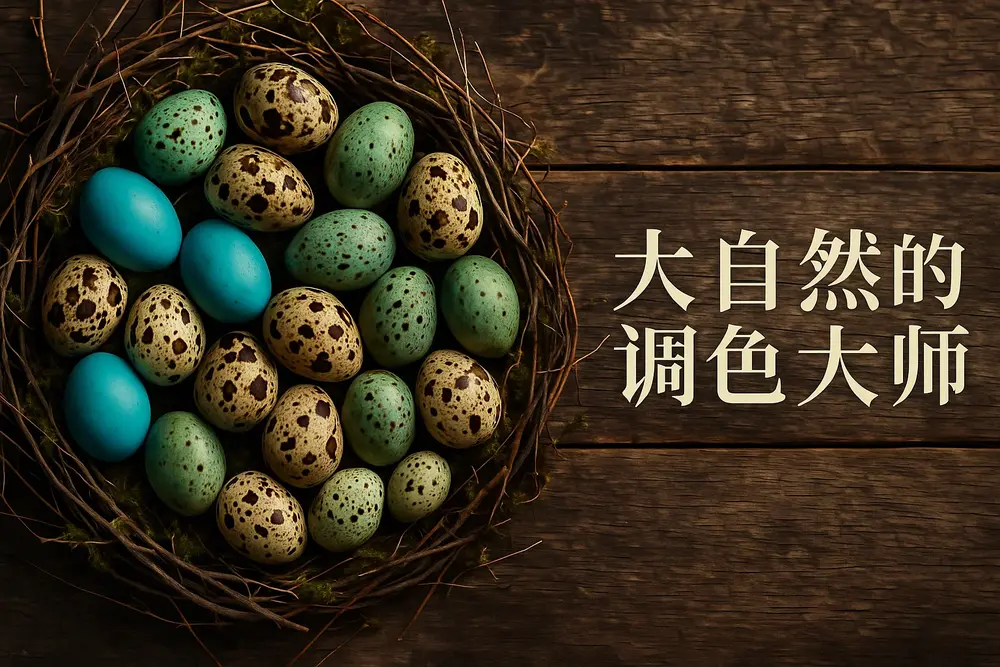 比染色彩蛋还惊艳的8种天然鸟蛋：大自然的调色大师